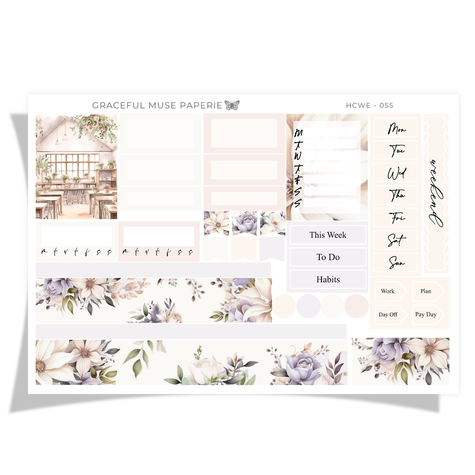 Printable Hobonichi Cousin Weekly Planner Stickers - Create